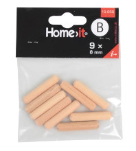 Trædybler Ø8 x 40 mm 9 stk.